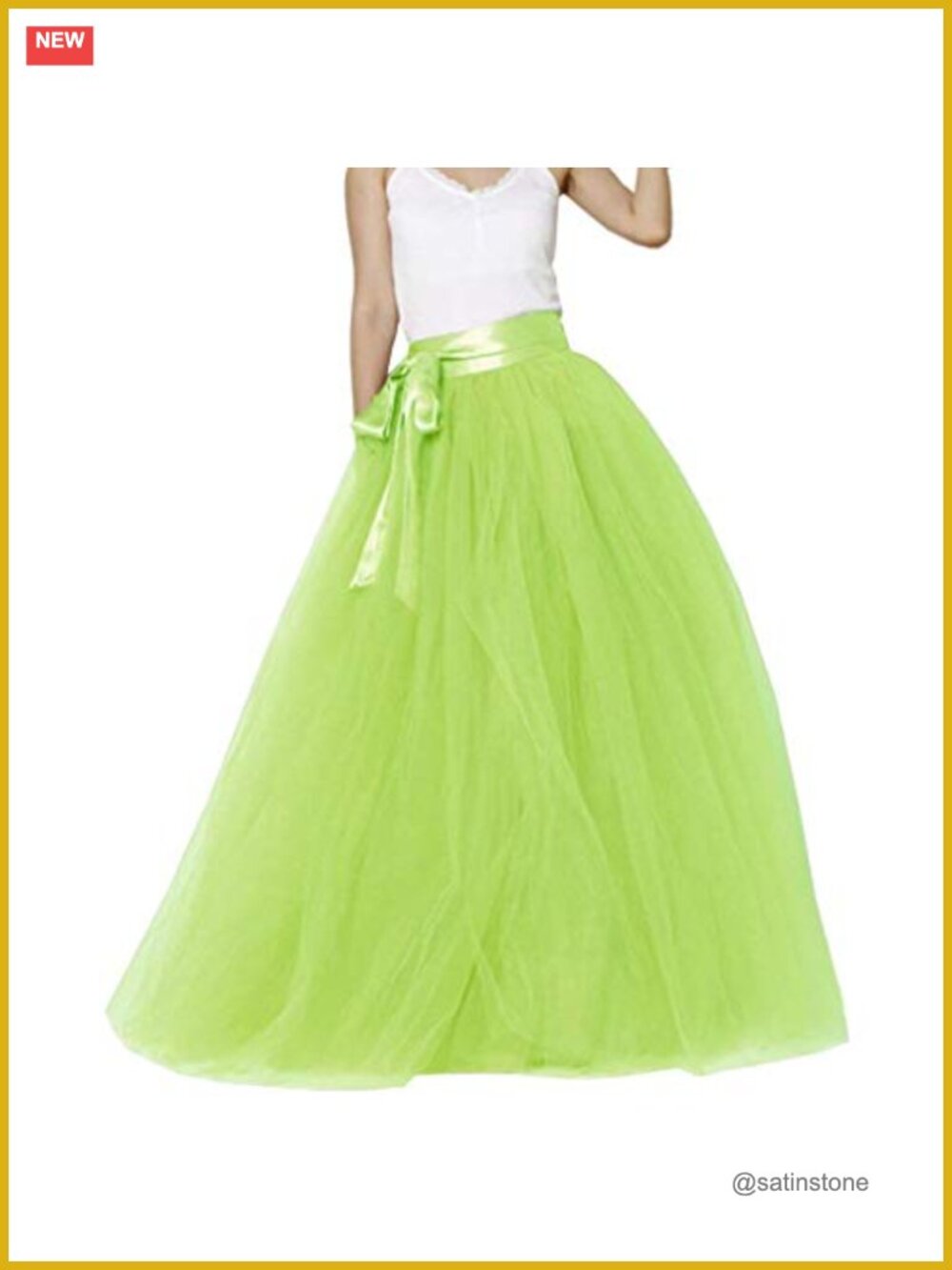Women's Long Tutu Tulle Skirt 5 Layer Party Evening Prom